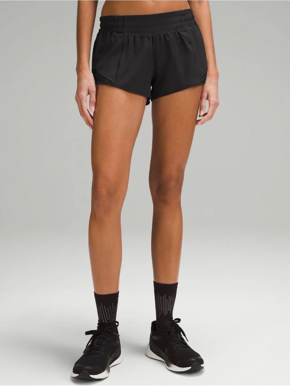 Lulu Lemon Hotty Hot Short 2.5” Black Size 6